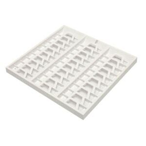 Kartentafel weiss, für 30 ISO-Karten