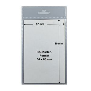 Ausweishülle ISO, Hochformat 54 x 86 mm, transparent
