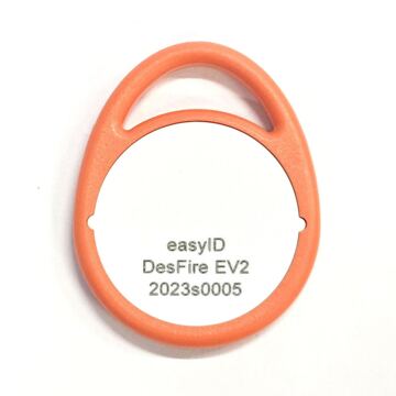Schlüsselanhänger/Keyring MIFARE DesFire EV2, orange